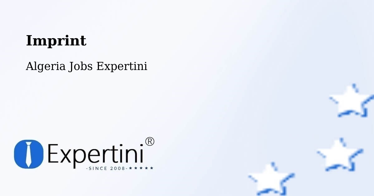 Imprint – Khemis El Khechna - Algeria Jobs Expertini